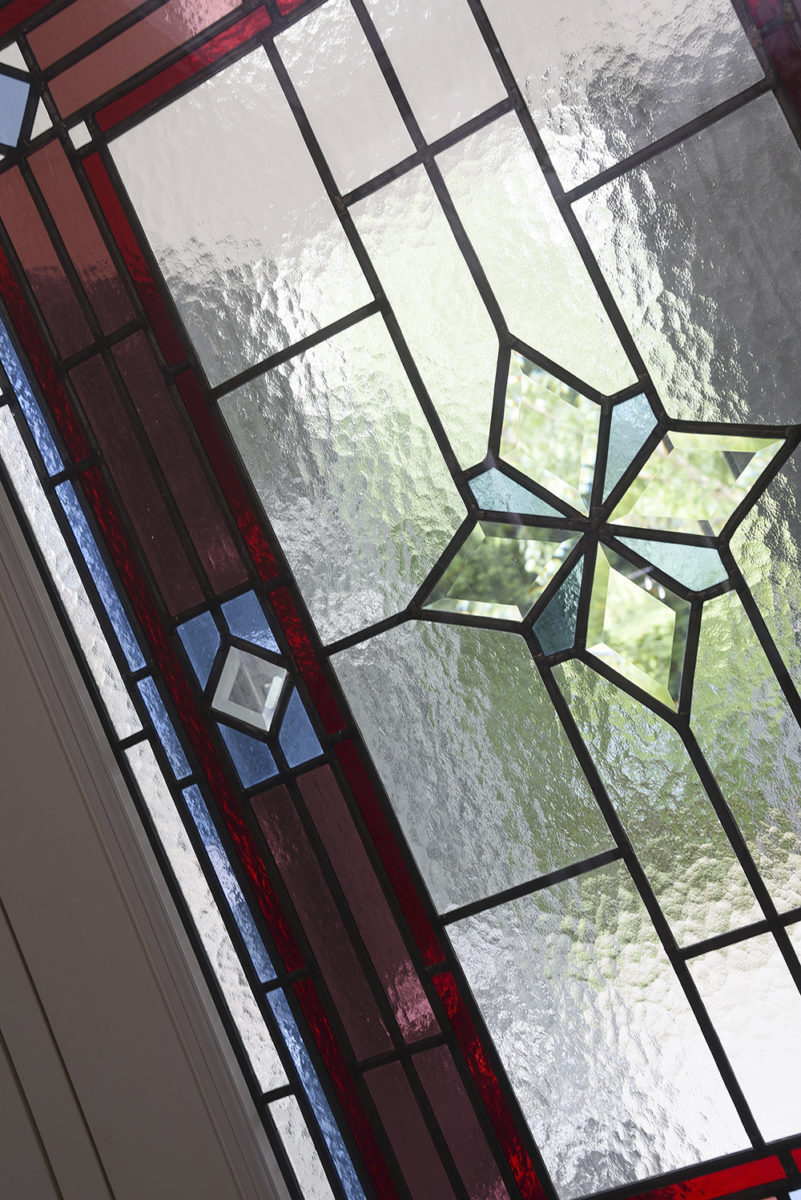 Belbroughton entrance door featuring bespoke stained glass