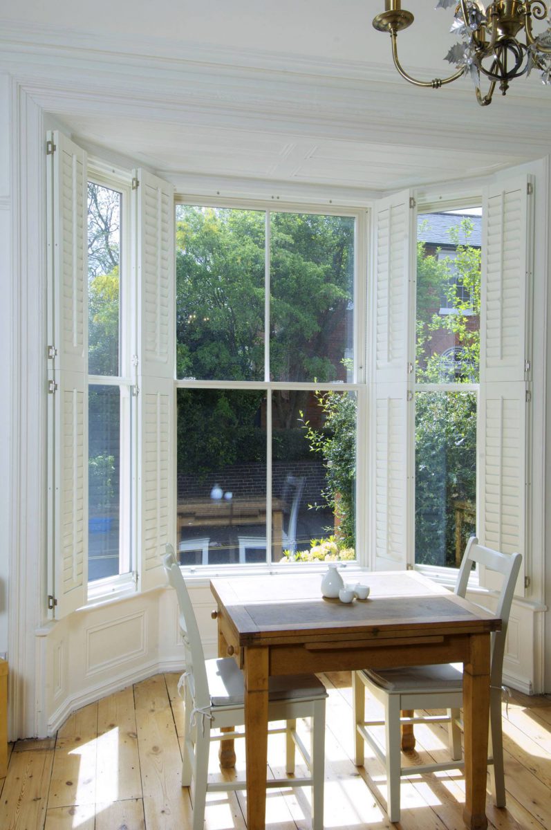 Internal view, double glazed new sash window Edgebaston