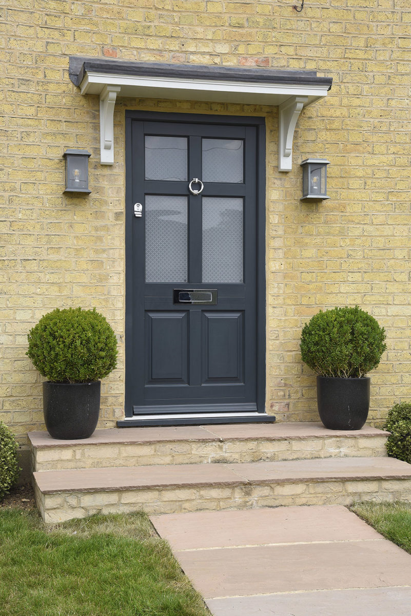 Frenchay entrance door finished in Anthracite