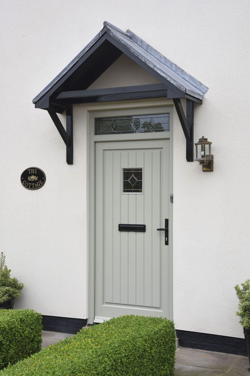 Timber front door York, North Yorkshire