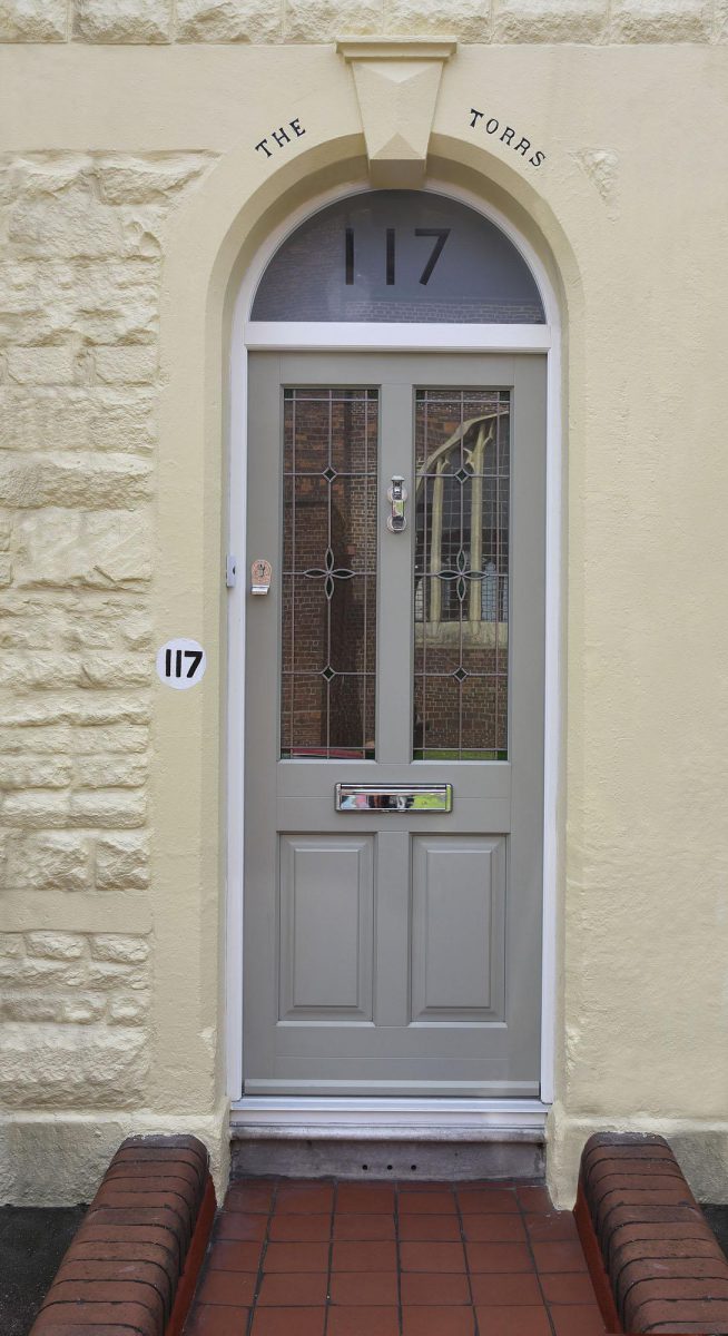 Timber and glass entrance door Bristol