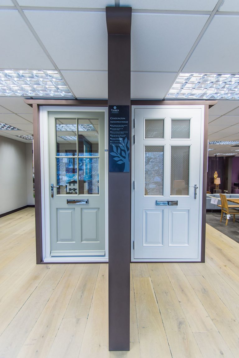 New front doors & sash windows Timber Windows Guernsey Showroom