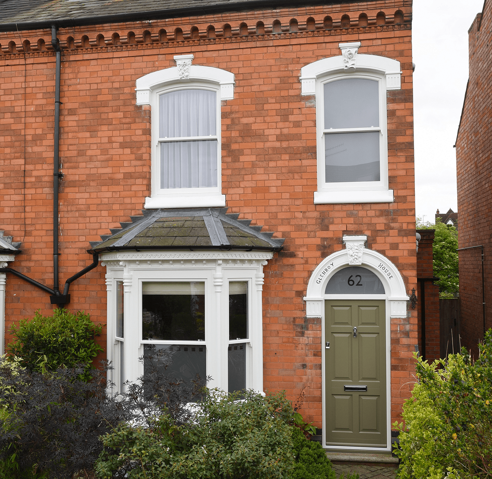 Slim Box Sash Windows Timber Entrance Door Worcester