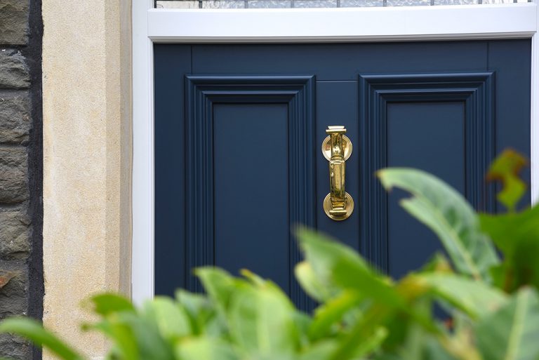 Entrance Door Stained Glass Samuel Heath Ironmongery Bristol