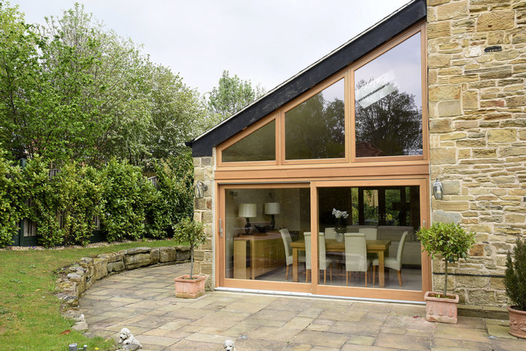 Patio Doors Light Oak Stain Bespoke Design Yorkshire