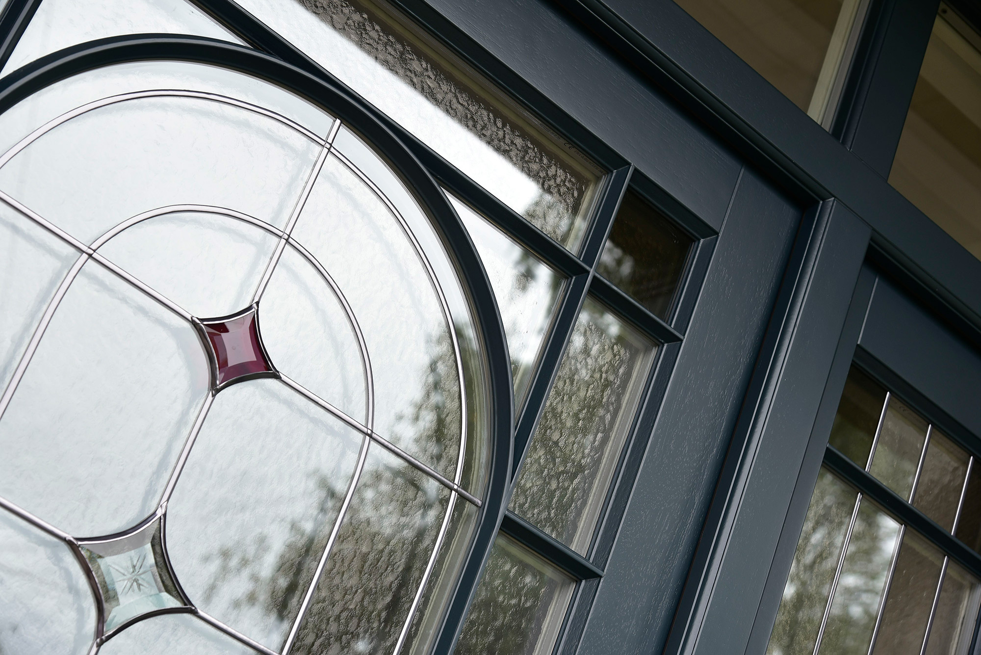 Feature Entrance Door Bespoke Stained Glass Yorkshire