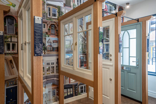 windows and doors in display 