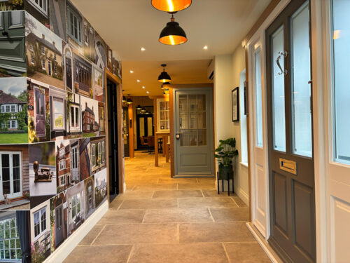 the entrance to timber windows of guildford