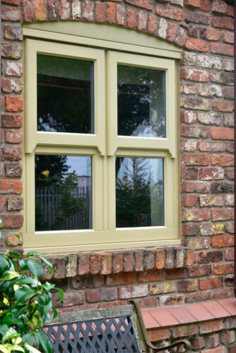 yellow mock sash windows